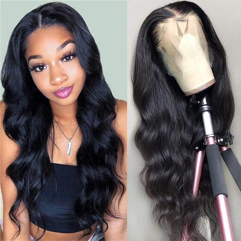 Foreverlove Body Wave 13x4 HD Lace Front Wigs for Black Women 10A Grade 200% Density Brazilian Virgin Human Hair Wig (18 Inch,Body Wave) - Image 1